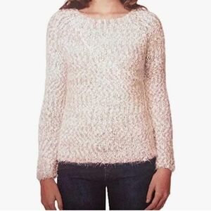 *Buffalo David Bitton Womens Pullover Eyelash Crewneck Sweater Pink Size XXL